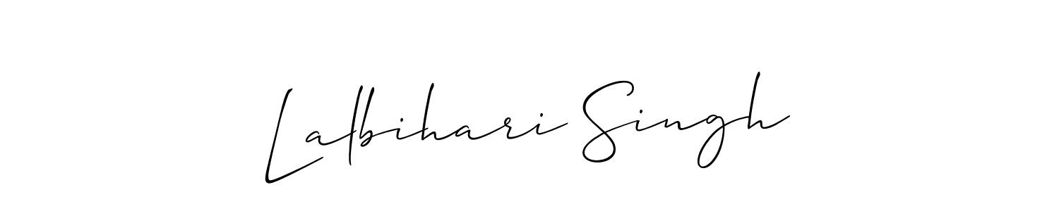 Also You can easily find your signature by using the search form. We will create Lalbihari Singh name handwritten signature images for you free of cost using Allison_Script sign style. Lalbihari Singh signature style 2 images and pictures png