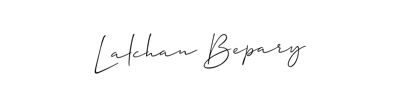 Create a beautiful signature design for name Lalchan Bepary. With this signature (Allison_Script) fonts, you can make a handwritten signature for free. Lalchan Bepary signature style 2 images and pictures png