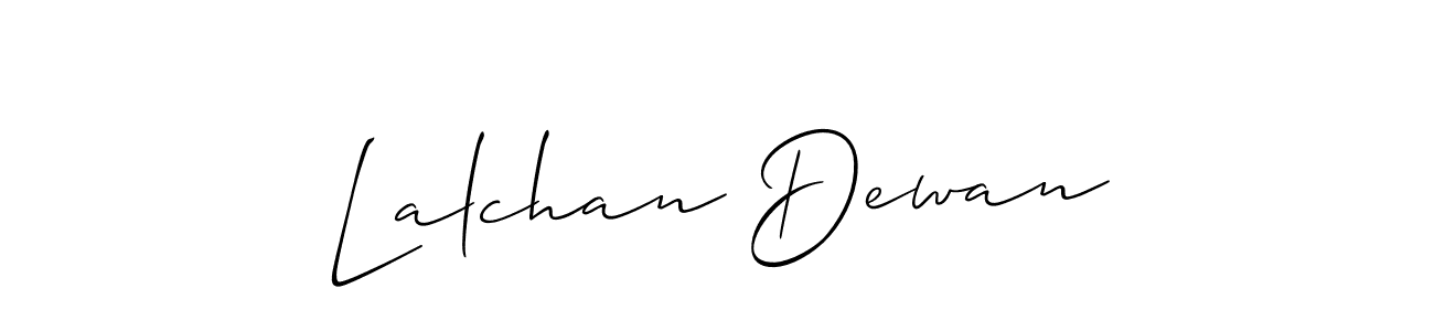 It looks lik you need a new signature style for name Lalchan Dewan. Design unique handwritten (Allison_Script) signature with our free signature maker in just a few clicks. Lalchan Dewan signature style 2 images and pictures png