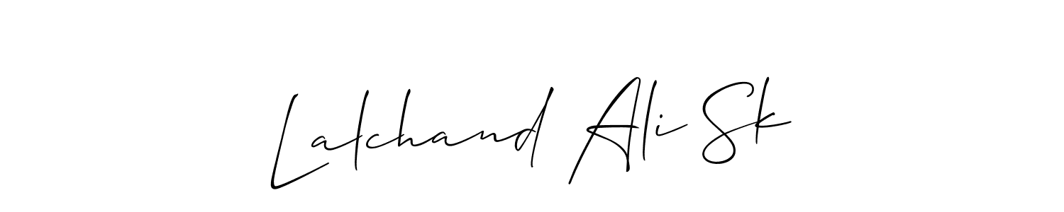 Design your own signature with our free online signature maker. With this signature software, you can create a handwritten (Allison_Script) signature for name Lalchand Ali Sk. Lalchand Ali Sk signature style 2 images and pictures png