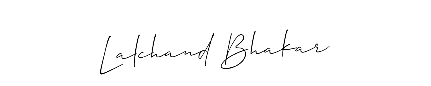 Best and Professional Signature Style for Lalchand Bhakar. Allison_Script Best Signature Style Collection. Lalchand Bhakar signature style 2 images and pictures png