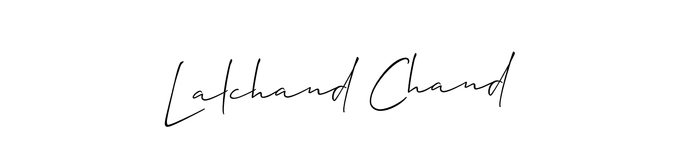 if you are searching for the best signature style for your name Lalchand Chand. so please give up your signature search. here we have designed multiple signature styles  using Allison_Script. Lalchand Chand signature style 2 images and pictures png