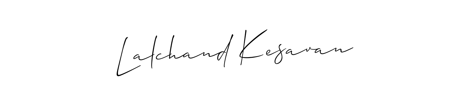 Lalchand Kesavan stylish signature style. Best Handwritten Sign (Allison_Script) for my name. Handwritten Signature Collection Ideas for my name Lalchand Kesavan. Lalchand Kesavan signature style 2 images and pictures png