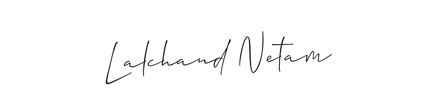 It looks lik you need a new signature style for name Lalchand Netam. Design unique handwritten (Allison_Script) signature with our free signature maker in just a few clicks. Lalchand Netam signature style 2 images and pictures png