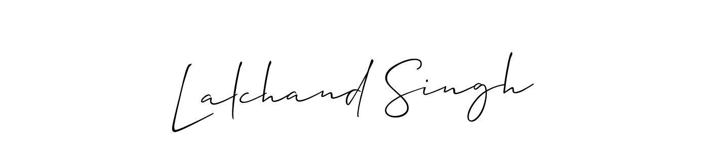 You should practise on your own different ways (Allison_Script) to write your name (Lalchand Singh) in signature. don't let someone else do it for you. Lalchand Singh signature style 2 images and pictures png