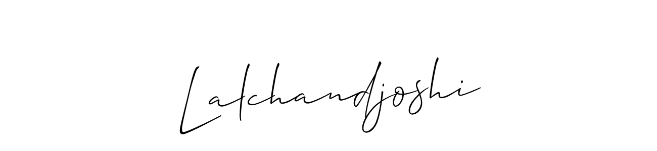 Make a short Lalchandjoshi signature style. Manage your documents anywhere anytime using Allison_Script. Create and add eSignatures, submit forms, share and send files easily. Lalchandjoshi signature style 2 images and pictures png
