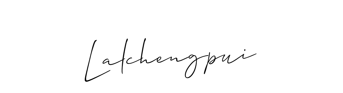 Design your own signature with our free online signature maker. With this signature software, you can create a handwritten (Allison_Script) signature for name Lalchengpui. Lalchengpui signature style 2 images and pictures png
