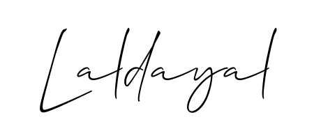 The Allison_Script typeface gives name Laldayal a refined look. Suitable for certificates, diplomas, and official verification. Laldayal signature style 2 images and pictures png