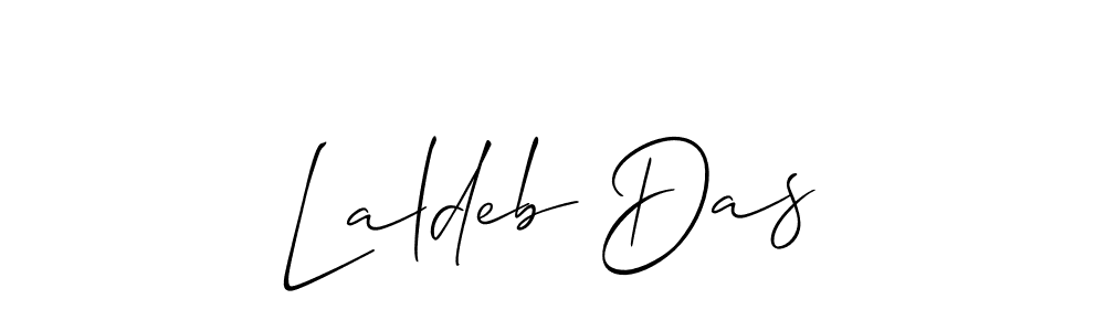 It looks lik you need a new signature style for name Laldeb Das. Design unique handwritten (Allison_Script) signature with our free signature maker in just a few clicks. Laldeb Das signature style 2 images and pictures png