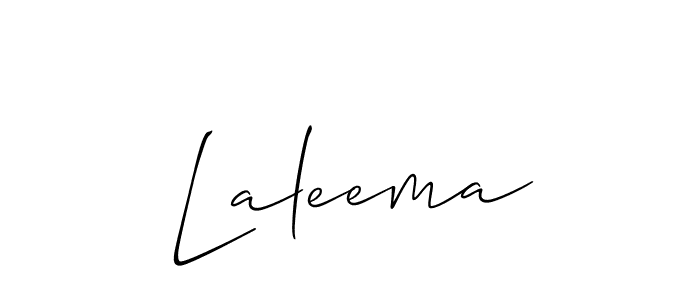 How to make Laleema signature? Allison_Script is a professional autograph style. Create handwritten signature for Laleema name. Laleema signature style 2 images and pictures png