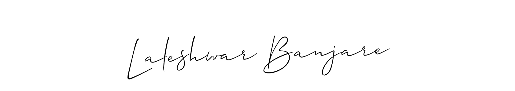 Laleshwar Banjare stylish signature style. Best Handwritten Sign (Allison_Script) for my name. Handwritten Signature Collection Ideas for my name Laleshwar Banjare. Laleshwar Banjare signature style 2 images and pictures png