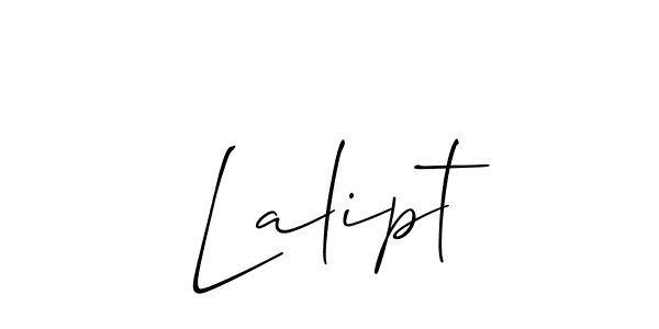 The best way (Allison_Script) to make a short signature is to pick only two or three words in your name. The name Lalipt include a total of six letters. For converting this name. Lalipt signature style 2 images and pictures png