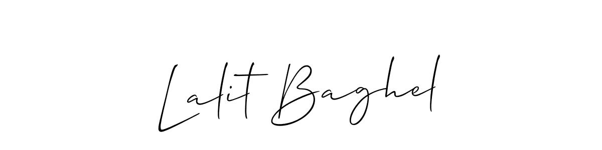 Make a short Lalit Baghel signature style. Manage your documents anywhere anytime using Allison_Script. Create and add eSignatures, submit forms, share and send files easily. Lalit Baghel signature style 2 images and pictures png