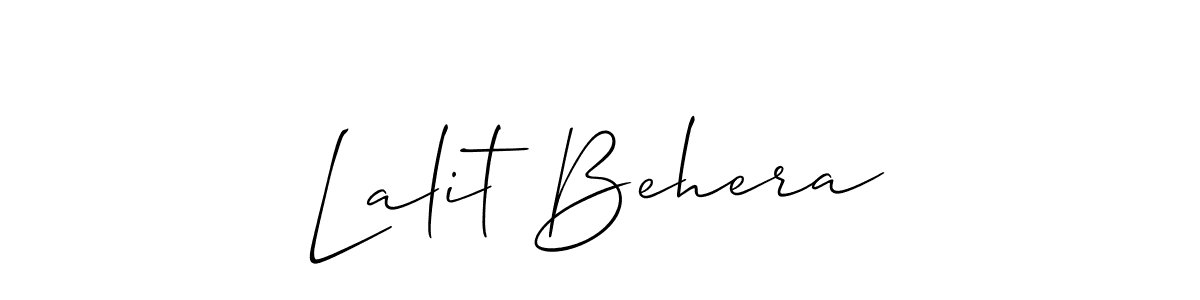 Also You can easily find your signature by using the search form. We will create Lalit Behera name handwritten signature images for you free of cost using Allison_Script sign style. Lalit Behera signature style 2 images and pictures png