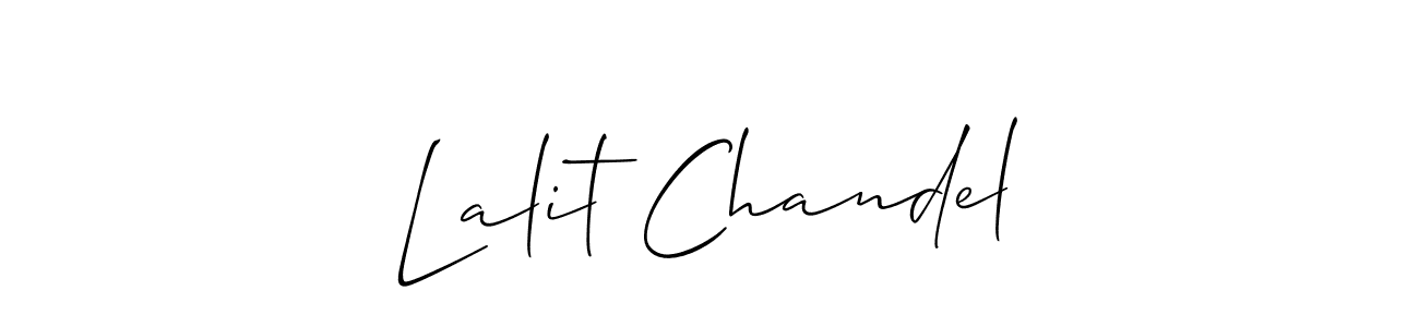 You can use this online signature creator to create a handwritten signature for the name Lalit Chandel. This is the best online autograph maker. Lalit Chandel signature style 2 images and pictures png