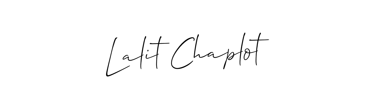 Also You can easily find your signature by using the search form. We will create Lalit Chaplot name handwritten signature images for you free of cost using Allison_Script sign style. Lalit Chaplot signature style 2 images and pictures png