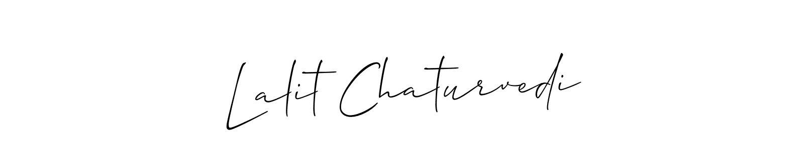 Also You can easily find your signature by using the search form. We will create Lalit Chaturvedi name handwritten signature images for you free of cost using Allison_Script sign style. Lalit Chaturvedi signature style 2 images and pictures png