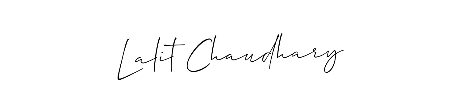 Also You can easily find your signature by using the search form. We will create Lalit Chaudhary name handwritten signature images for you free of cost using Allison_Script sign style. Lalit Chaudhary signature style 2 images and pictures png