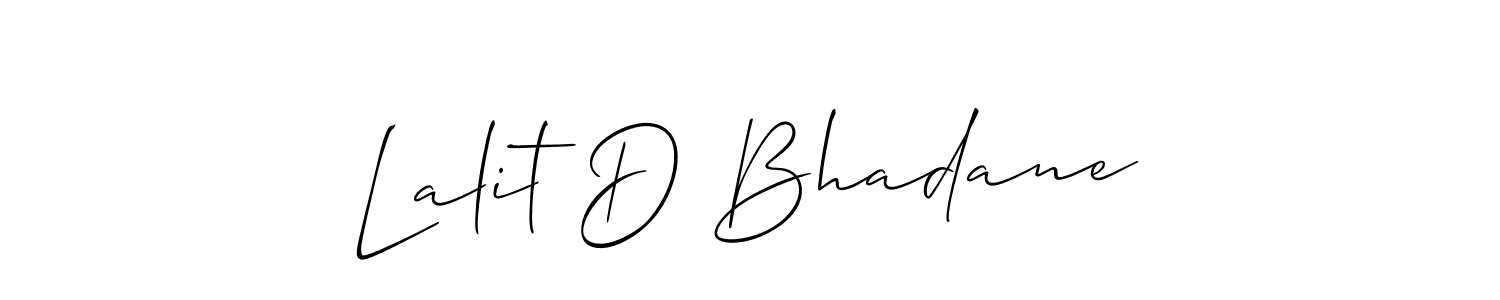 How to Draw Lalit D Bhadane signature style? Allison_Script is a latest design signature styles for name Lalit D Bhadane. Lalit D Bhadane signature style 2 images and pictures png