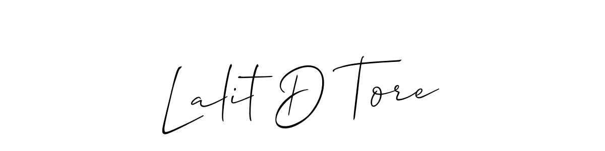 Check out images of Autograph of Lalit D Tore name. Actor Lalit D Tore Signature Style. Allison_Script is a professional sign style online. Lalit D Tore signature style 2 images and pictures png