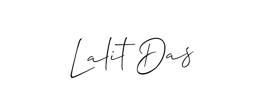 Make a beautiful signature design for name Lalit Das. With this signature (Allison_Script) style, you can create a handwritten signature for free. Lalit Das signature style 2 images and pictures png