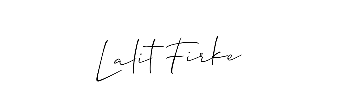 How to Draw Lalit Firke signature style? Allison_Script is a latest design signature styles for name Lalit Firke. Lalit Firke signature style 2 images and pictures png