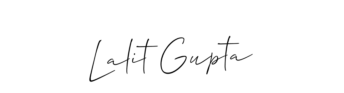 The best way (Allison_Script) to make a short signature is to pick only two or three words in your name. The name Lalit Gupta include a total of six letters. For converting this name. Lalit Gupta signature style 2 images and pictures png