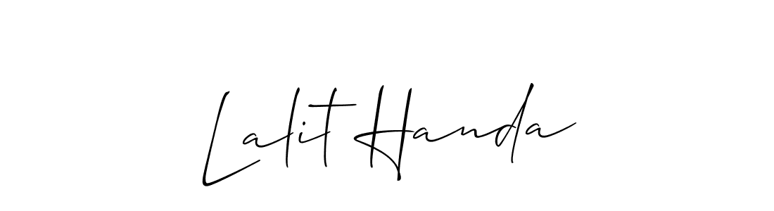 You can use this online signature creator to create a handwritten signature for the name Lalit Handa. This is the best online autograph maker. Lalit Handa signature style 2 images and pictures png