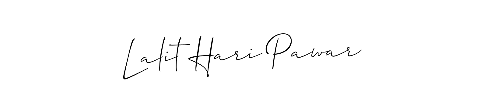 Similarly Allison_Script is the best handwritten signature design. Signature creator online .You can use it as an online autograph creator for name Lalit Hari Pawar. Lalit Hari Pawar signature style 2 images and pictures png