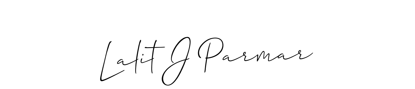 Also we have Lalit J Parmar name is the best signature style. Create professional handwritten signature collection using Allison_Script autograph style. Lalit J Parmar signature style 2 images and pictures png