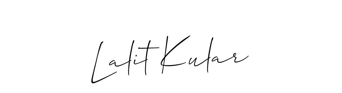 Make a beautiful signature design for name Lalit Kular. Use this online signature maker to create a handwritten signature for free. Lalit Kular signature style 2 images and pictures png