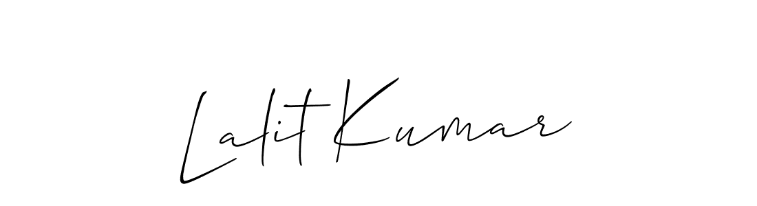 Lalit Kumar stylish signature style. Best Handwritten Sign (Allison_Script) for my name. Handwritten Signature Collection Ideas for my name Lalit Kumar. Lalit Kumar signature style 2 images and pictures png