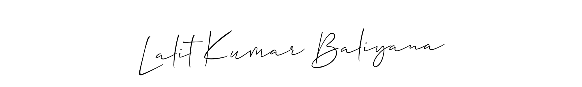 You can use this online signature creator to create a handwritten signature for the name Lalit Kumar Baliyana. This is the best online autograph maker. Lalit Kumar Baliyana signature style 2 images and pictures png