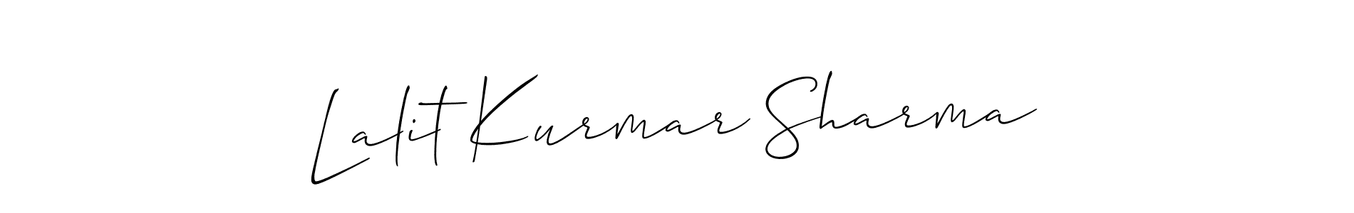 Check out images of Autograph of Lalit Kurmar Sharma name. Actor Lalit Kurmar Sharma Signature Style. Allison_Script is a professional sign style online. Lalit Kurmar Sharma signature style 2 images and pictures png