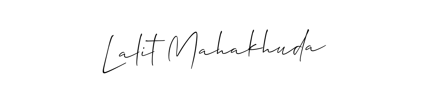 Lalit Mahakhuda stylish signature style. Best Handwritten Sign (Allison_Script) for my name. Handwritten Signature Collection Ideas for my name Lalit Mahakhuda. Lalit Mahakhuda signature style 2 images and pictures png