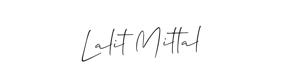 How to Draw Lalit Mittal signature style? Allison_Script is a latest design signature styles for name Lalit Mittal. Lalit Mittal signature style 2 images and pictures png