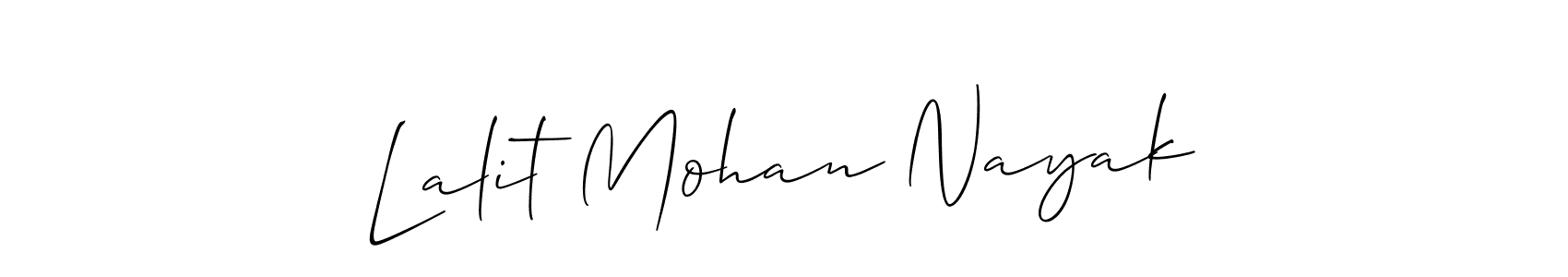 Similarly Allison_Script is the best handwritten signature design. Signature creator online .You can use it as an online autograph creator for name Lalit Mohan Nayak. Lalit Mohan Nayak signature style 2 images and pictures png