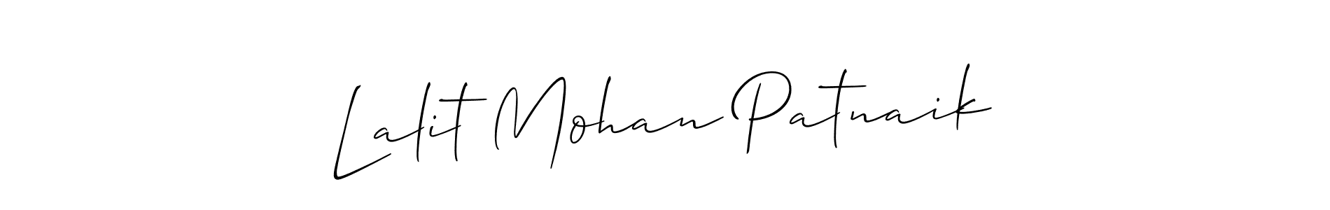 Design your own signature with our free online signature maker. With this signature software, you can create a handwritten (Allison_Script) signature for name Lalit Mohan Patnaik. Lalit Mohan Patnaik signature style 2 images and pictures png