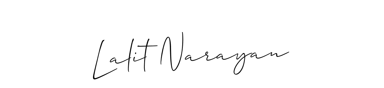 Also we have Lalit Narayan name is the best signature style. Create professional handwritten signature collection using Allison_Script autograph style. Lalit Narayan signature style 2 images and pictures png