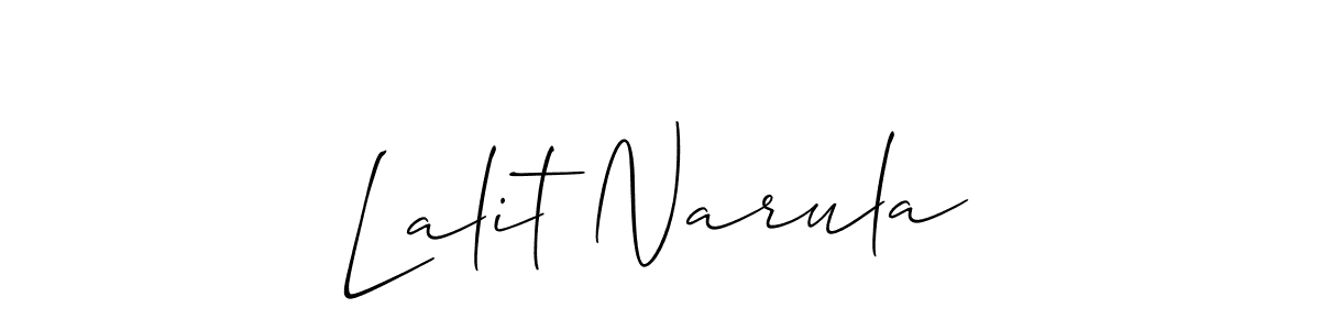 Best and Professional Signature Style for Lalit Narula. Allison_Script Best Signature Style Collection. Lalit Narula signature style 2 images and pictures png