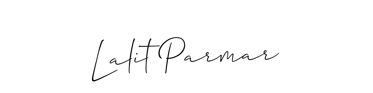 How to make Lalit Parmar name signature. Use Allison_Script style for creating short signs online. This is the latest handwritten sign. Lalit Parmar signature style 2 images and pictures png