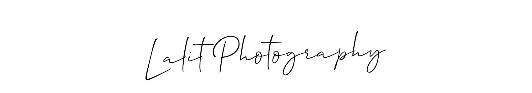 Also You can easily find your signature by using the search form. We will create Lalit Photography name handwritten signature images for you free of cost using Allison_Script sign style. Lalit Photography signature style 2 images and pictures png