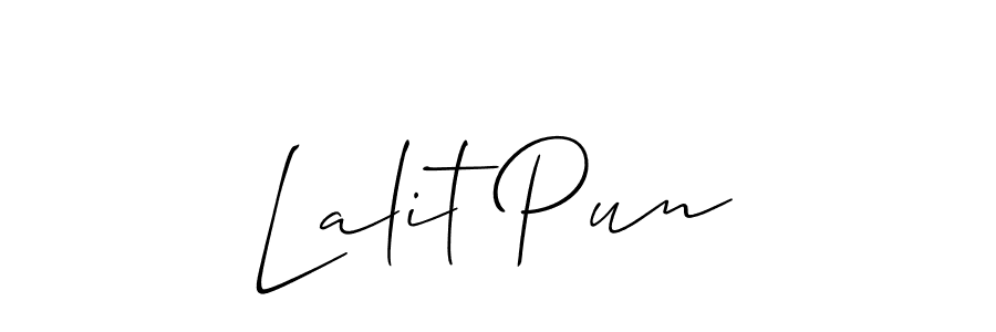 Make a beautiful signature design for name Lalit Pun. Use this online signature maker to create a handwritten signature for free. Lalit Pun signature style 2 images and pictures png