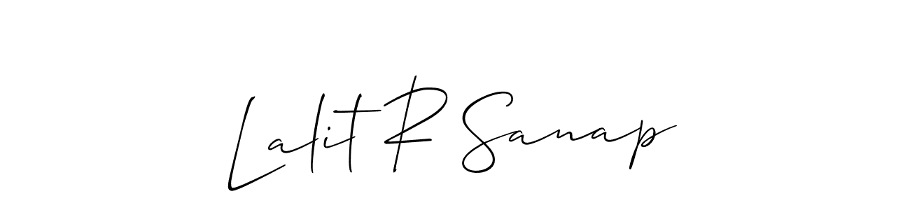 Make a beautiful signature design for name Lalit R Sanap. Use this online signature maker to create a handwritten signature for free. Lalit R Sanap signature style 2 images and pictures png