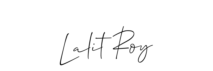 Make a beautiful signature design for name Lalit Roy. With this signature (Allison_Script) style, you can create a handwritten signature for free. Lalit Roy signature style 2 images and pictures png