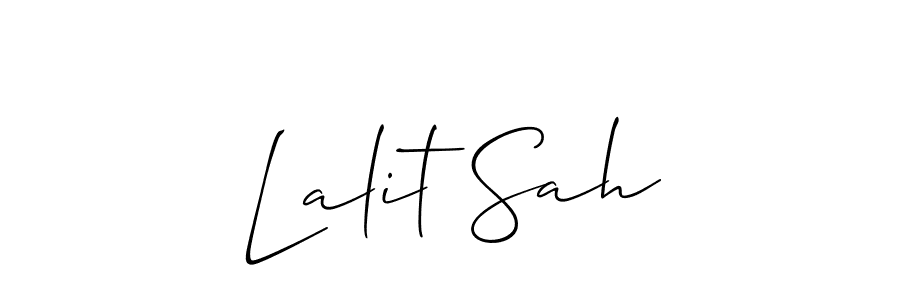 How to make Lalit Sah signature? Allison_Script is a professional autograph style. Create handwritten signature for Lalit Sah name. Lalit Sah signature style 2 images and pictures png