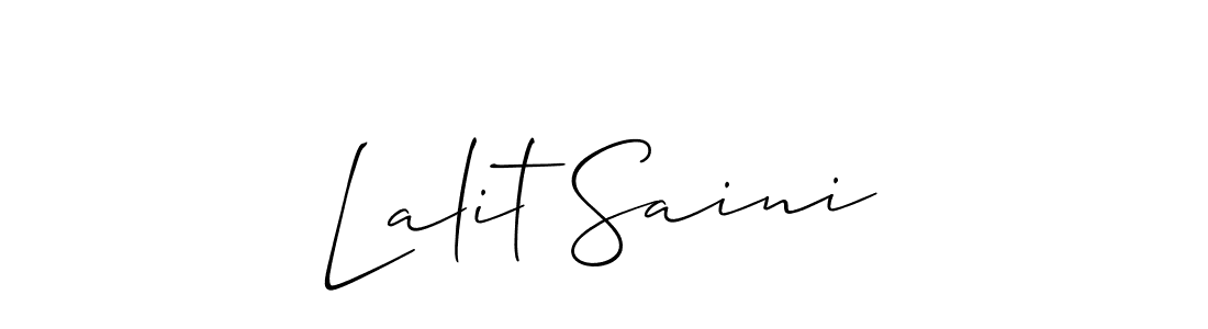 Also You can easily find your signature by using the search form. We will create Lalit Saini name handwritten signature images for you free of cost using Allison_Script sign style. Lalit Saini signature style 2 images and pictures png