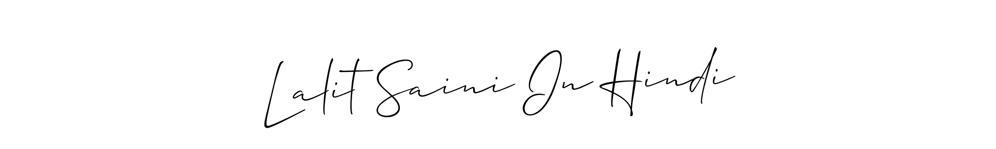 Best and Professional Signature Style for Lalit Saini In Hindi. Allison_Script Best Signature Style Collection. Lalit Saini In Hindi signature style 2 images and pictures png