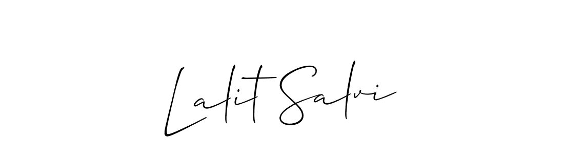 Best and Professional Signature Style for Lalit Salvi. Allison_Script Best Signature Style Collection. Lalit Salvi signature style 2 images and pictures png