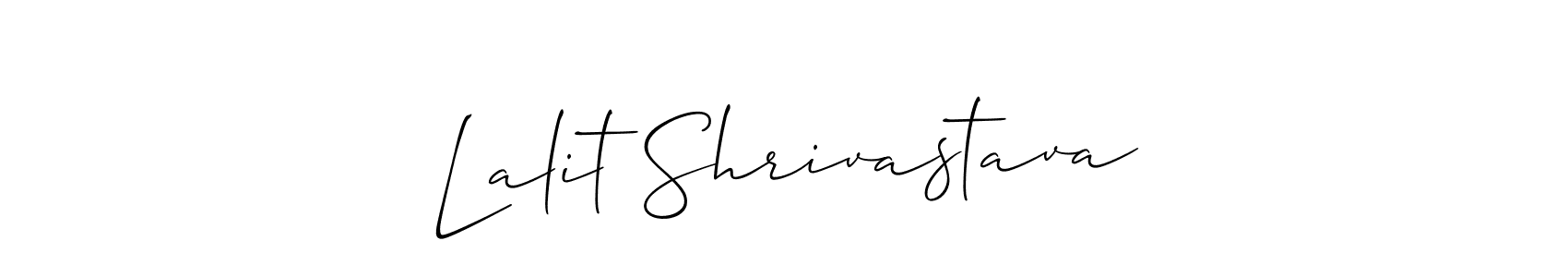 if you are searching for the best signature style for your name Lalit Shrivastava. so please give up your signature search. here we have designed multiple signature styles  using Allison_Script. Lalit Shrivastava signature style 2 images and pictures png